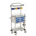 stainless steel crash cart