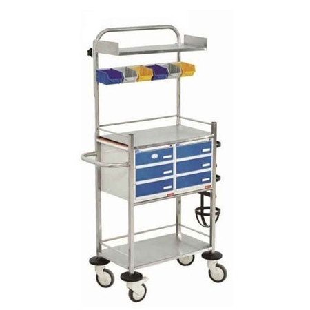 stainless steel crash cart